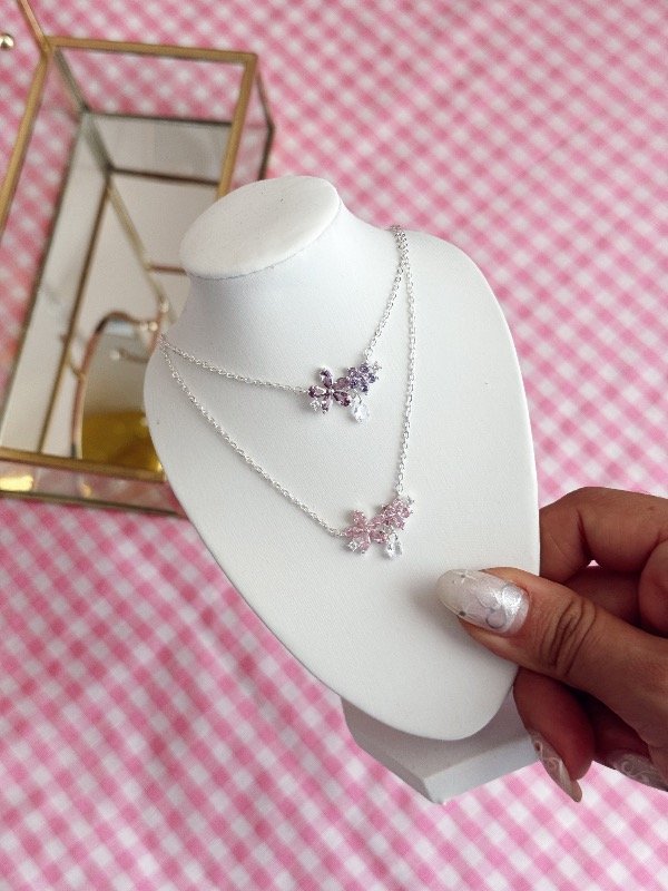 Producto - Cadenita Flores Cristal (elegir color) AB