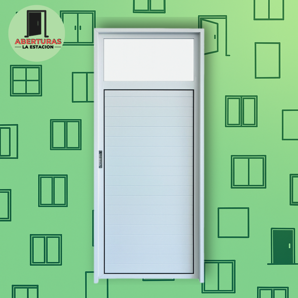 Producto - PUERTA DE ALUMINIO  1/4 VIDRIO 70X200 CM