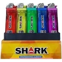 Producto - Encendedor Transparente Shark x25unid