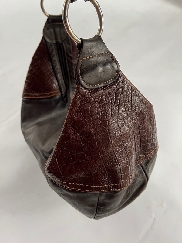 Bag y2k cuero chocolate — imagen 6