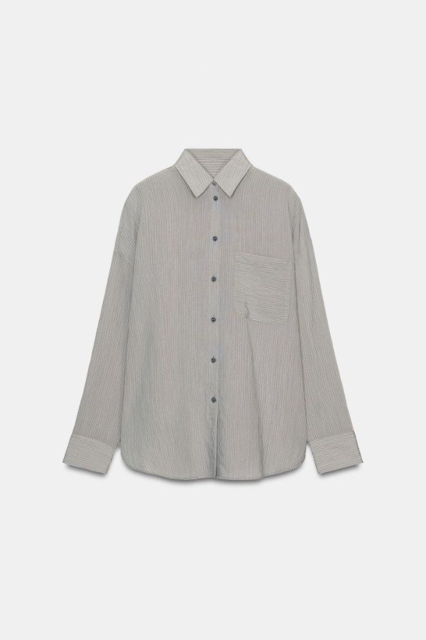 Producto - Camisa rayas multicolor Zara - 0