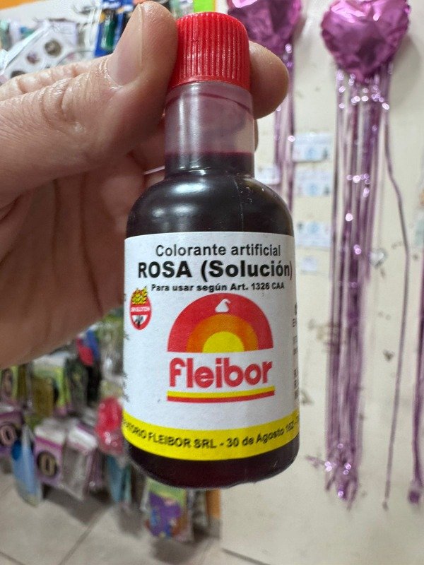 Producto - Colorante Líquido Fleibor Rosa x 30cc x1