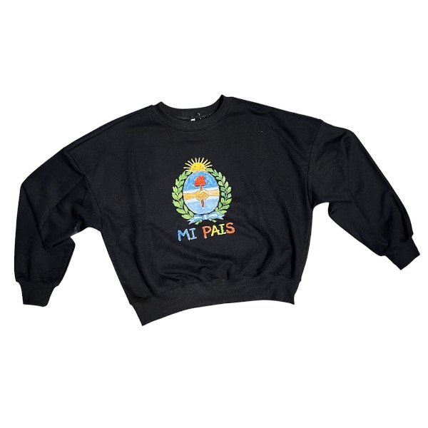 Producto - BUZO MI PAÍS CRAYÓN NEGRO