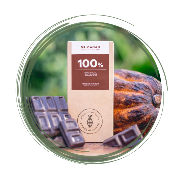 Producto - Chocolate Dr Cacao al 100 Porc. Cacao x 50 gr.