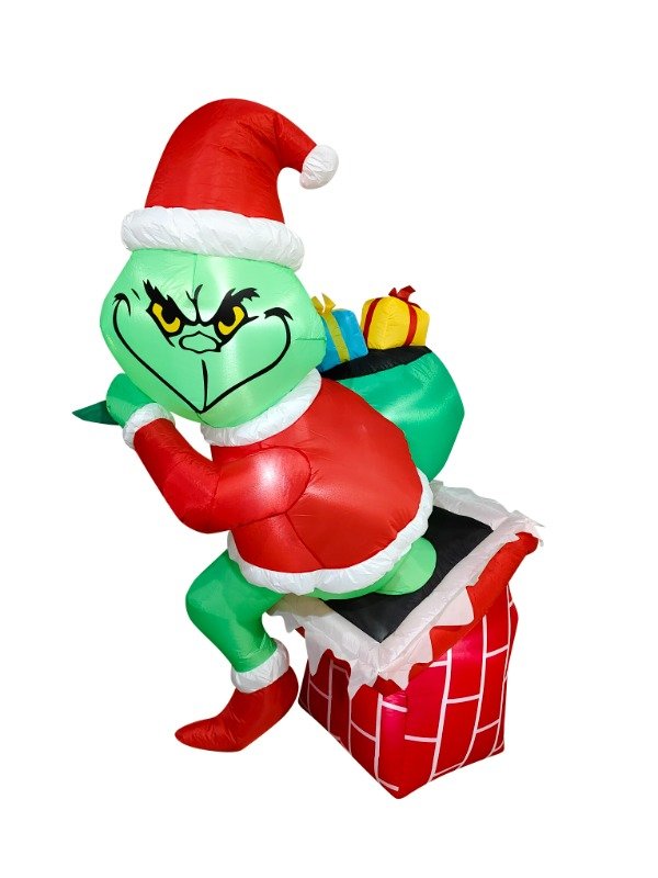 Producto - INFLABLE  GRINCH  1,8 mts. ALTURA - 4 Leds