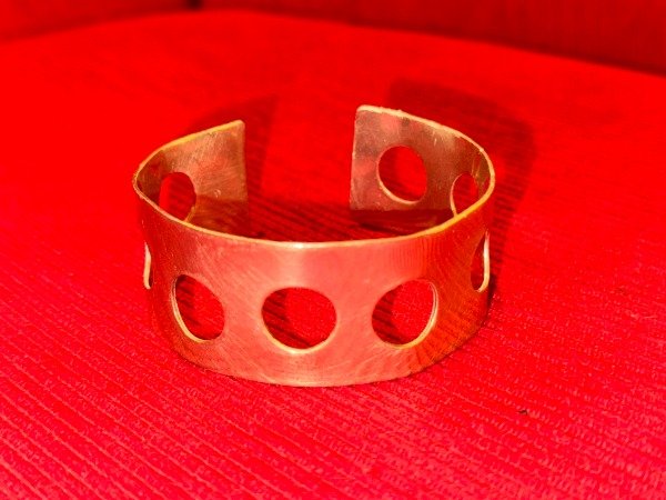 Producto - pulsera circulos bronce