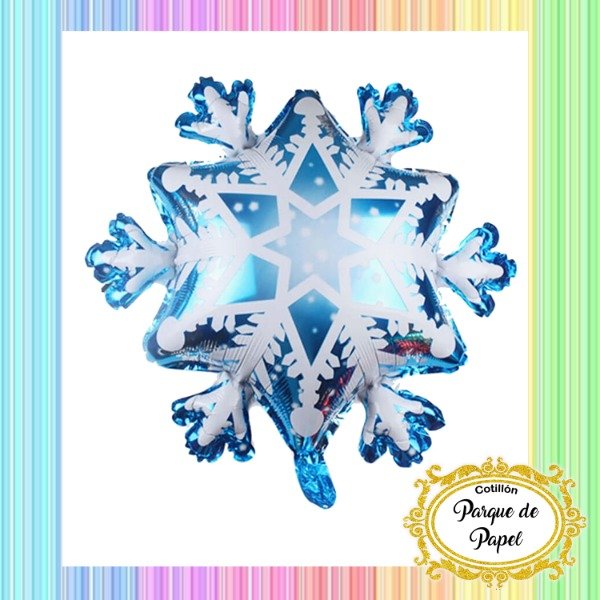 Producto - Globo metalizado Copo de nieve (36cm)