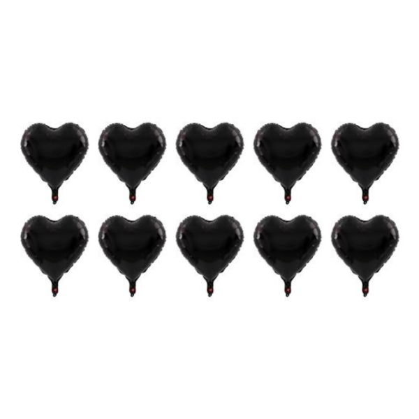 Producto - Globo mini corazón 5" color negro x10un
