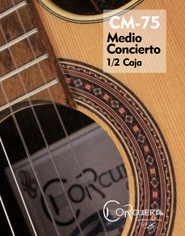 Producto - CM-75 Guitarra Clásica1/2 Caja -  Medio Concierto con corte. - 1