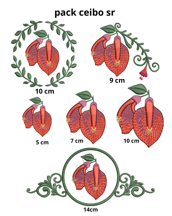 Producto - Pack Flor de Ceibo Nacional x4 Diseños