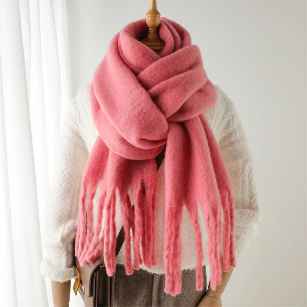 Producto - Bufandon nube rosa