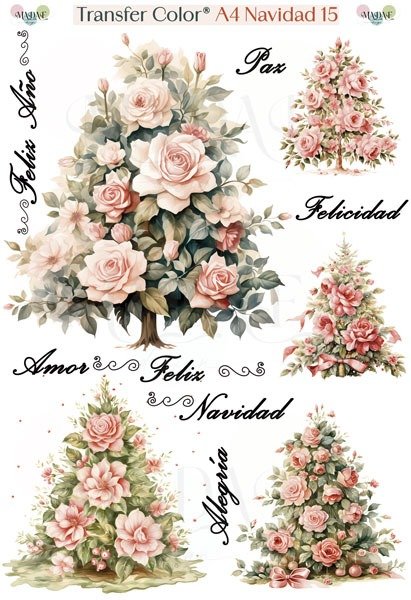 Producto - TRANSFER COLOR A4 NAVIDAD 15