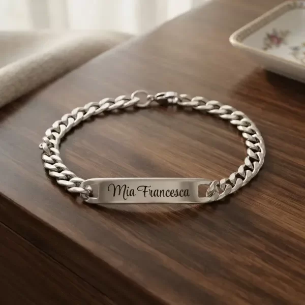 Producto - Pulsera Adulto acero quirurgico personalizada (unisex) - 0