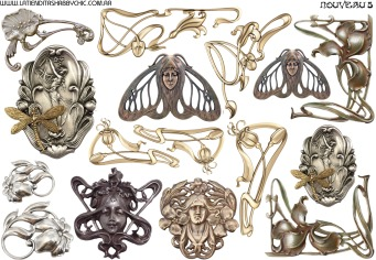 Producto - ART-NOUVEAU 5 TRANSFERMIXED A3