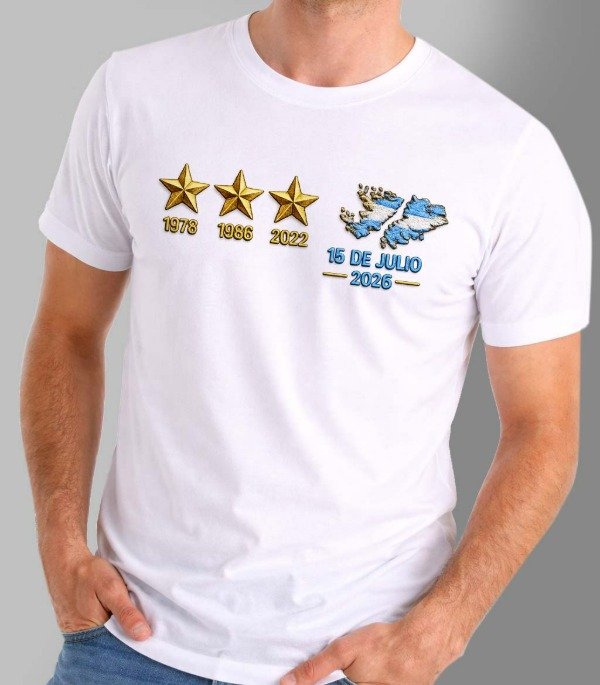 Producto - Remeras unisex y mujer 3 estrellas + Malvinas - 0