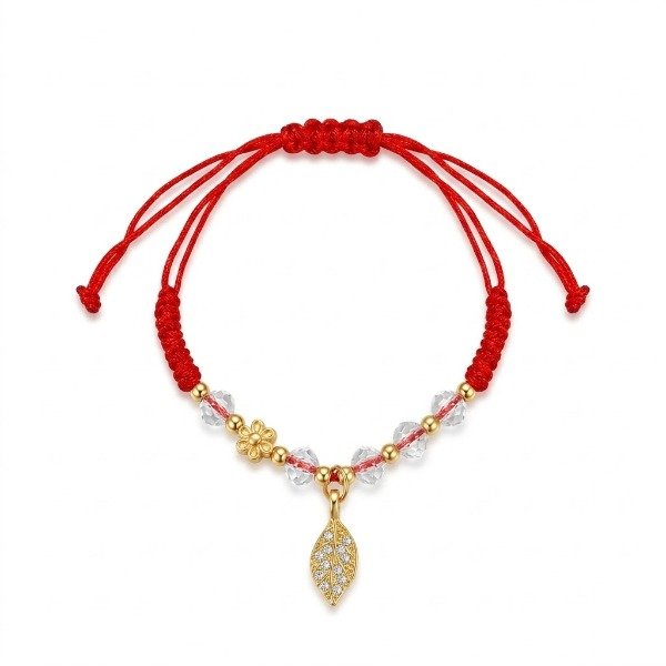 Producto - Pulsera Hilo Rojo Hojita