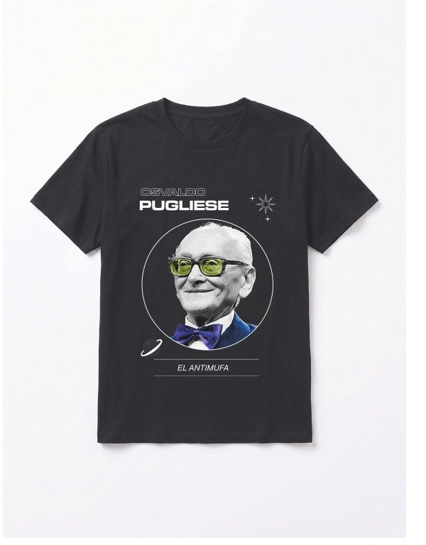 Producto - Remera Osvaldo Pugliese El Antimufa - Negra - 4