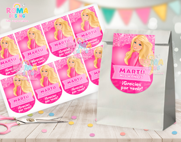Producto - Etiquetas bolsita Barbie