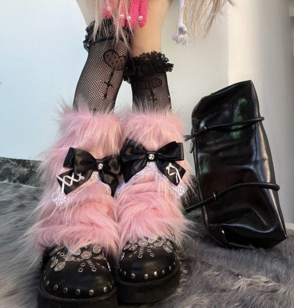 Producto - Polainas Coquette Pink + Medias