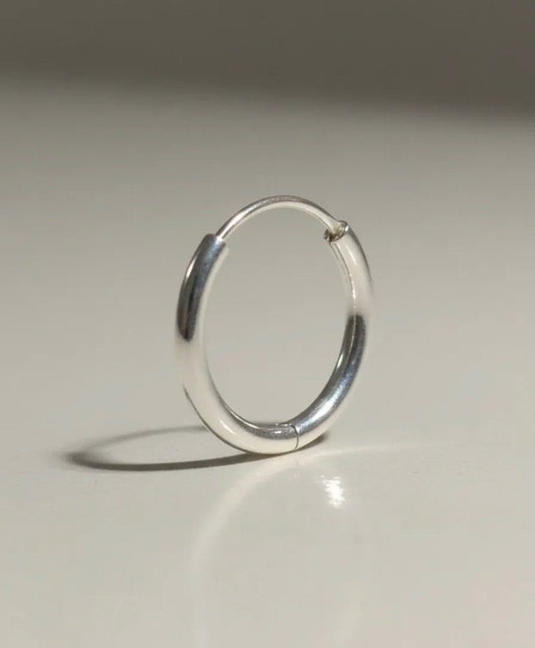 Producto - Argolla Solitaria Plata 925 1 Cm