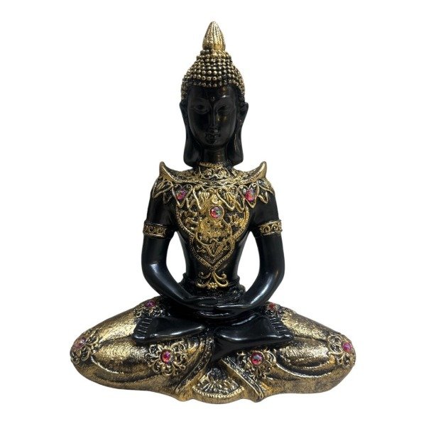 Producto - BUDA DE RESINA 30CM DECORADO COLOR DORADO - BUDA#62