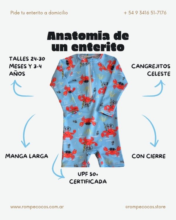 Producto - Enterito cangrejo CELESTE