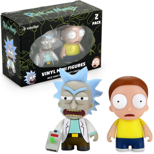 Producto - Neca Kidrobot Rick And Morty Mini Figuras De Vinilo