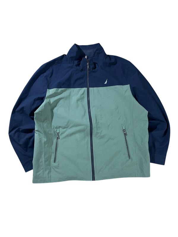 Producto - CAMPERA ROMPEVIENTOS NAUTICA AZUL Y VERDE T:L