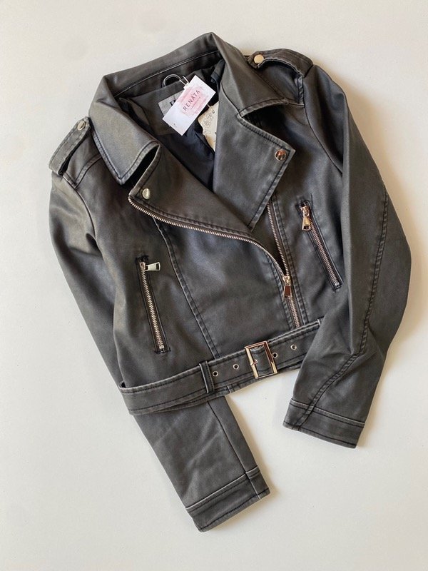 Producto - Jacket gastada cuero cinto