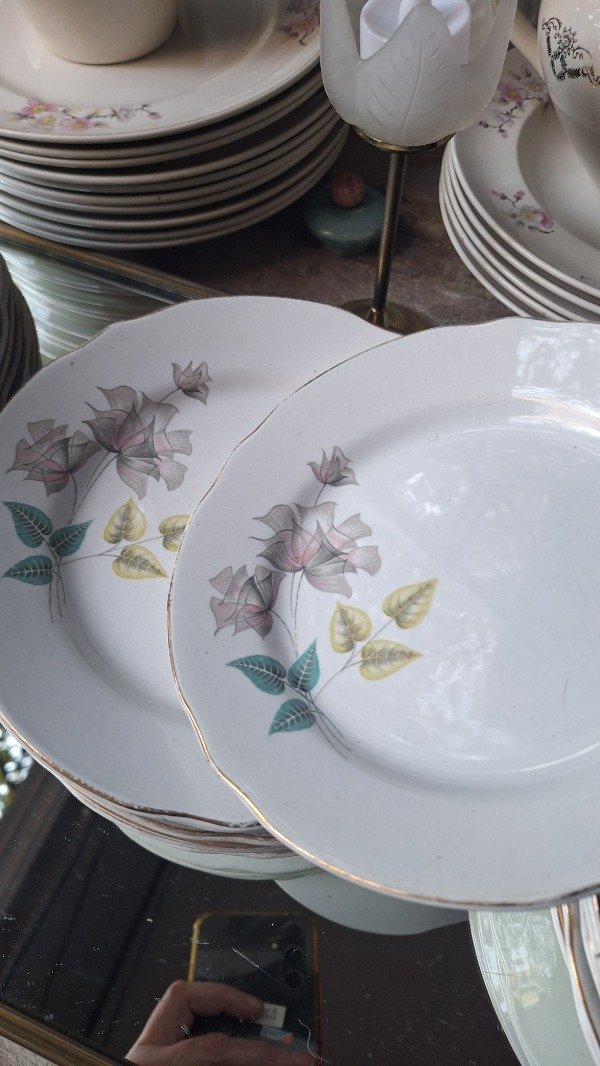 Producto - Platos playos Sajonia flores - 1