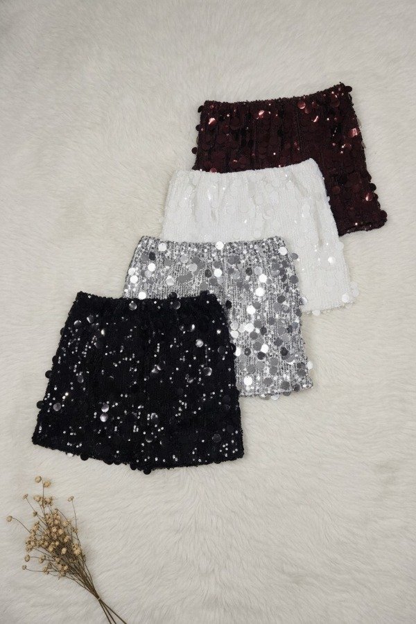 Producto - POLLERA CORTA LENTEJUELA A085 - 1