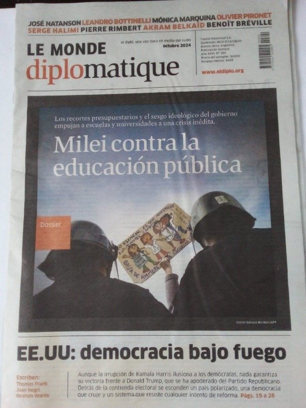 Producto - Le Monde Diplomatique #304 - Milei contra la educación - Octubre 2024
