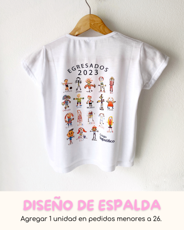 Producto - DISEÑO de ESPALDA para remeras de egresados