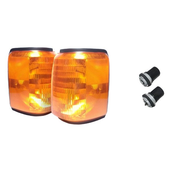 Producto - Par De Faros De Giro Delanteros + Portalámparas Ford F100 / 1988 a 1995 [P08]