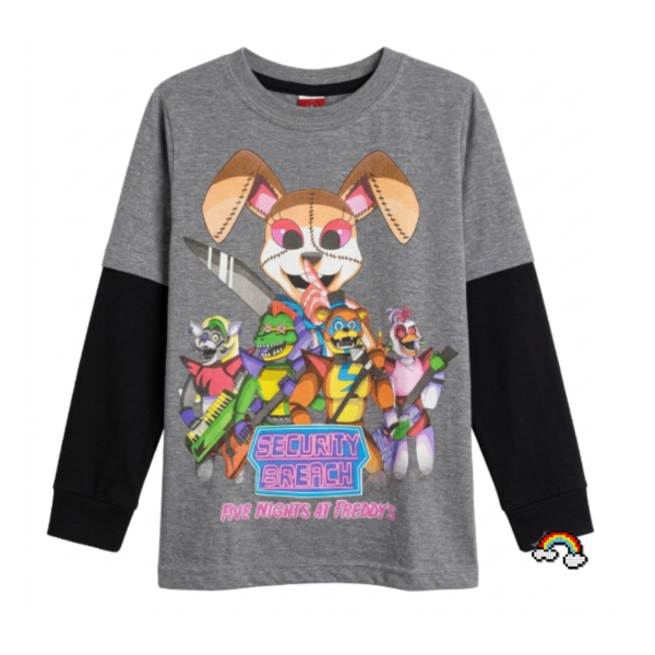 Producto - REMERA MANGA LARGA INFANTIL FNAF SECURITY BREACH T.8