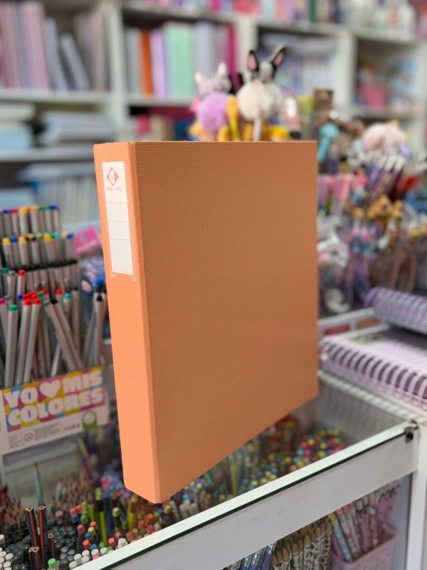 Producto - Carpeta A4 2x40 the pel - naranja pastel