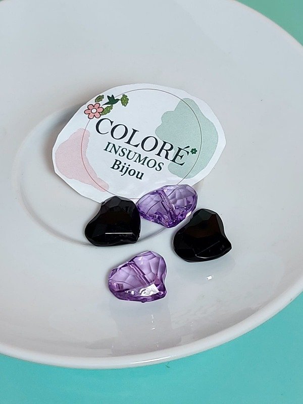Producto - Cuenta Corazón Facetado Grande (Precio Por unidad)