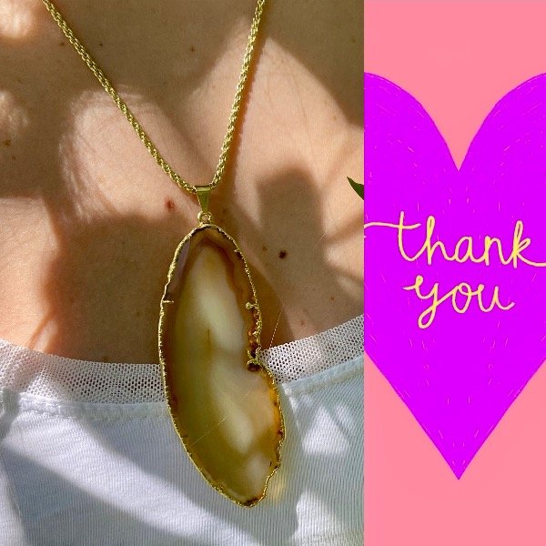 Producto - Dije ágata natural color camel