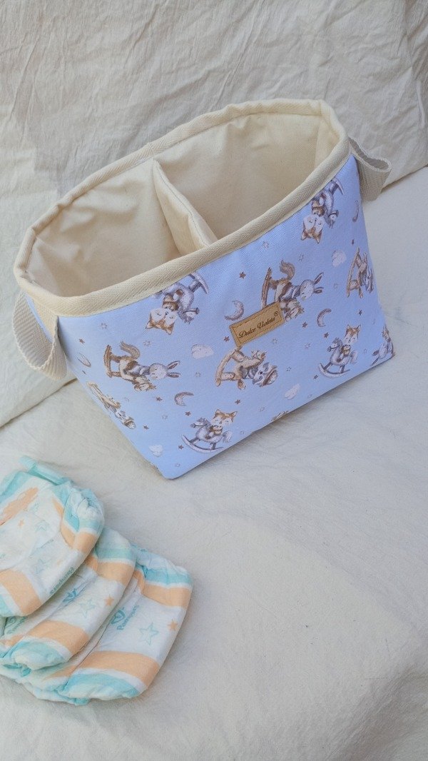 Producto - CONTENEDOR PAÑALERO Caballitos Celeste - 3