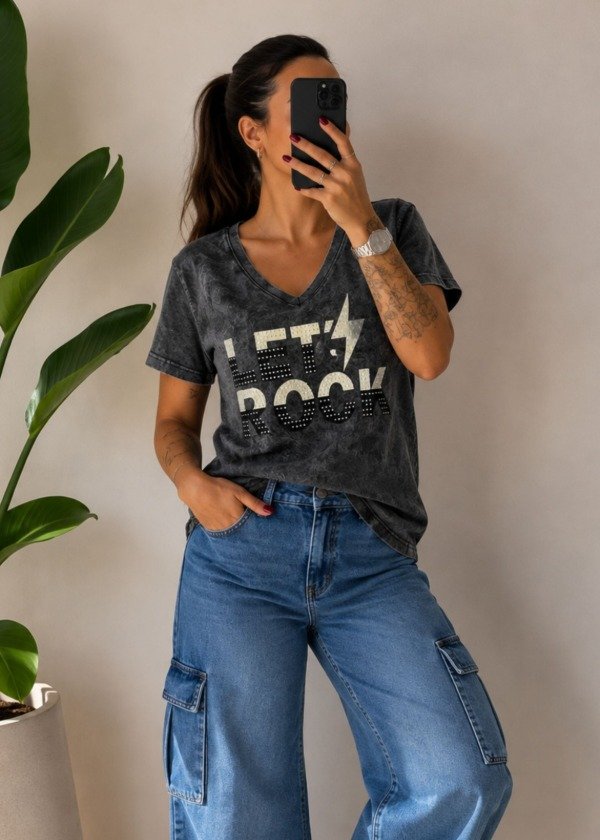 Producto - Remera Batik de algodón - Lets Rock