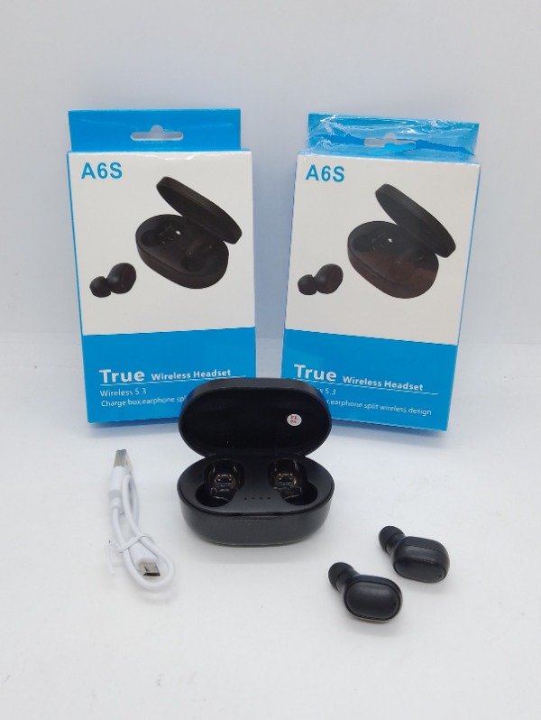 Producto - AURICULAR INALAMBRICO A6S solo NEGRO
