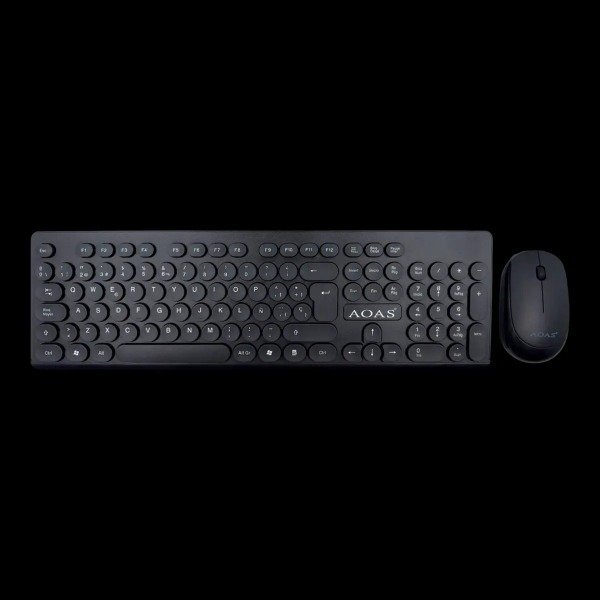Producto - Combo Kit Teclado Y Mouse Inalambrico Wireles 2.4g AOAS A 1012 NEGRO - 4