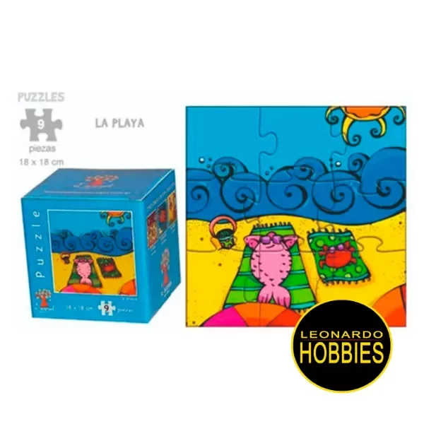 Producto - La Playa Puzzle 25 Piezas Jacarandá 2507