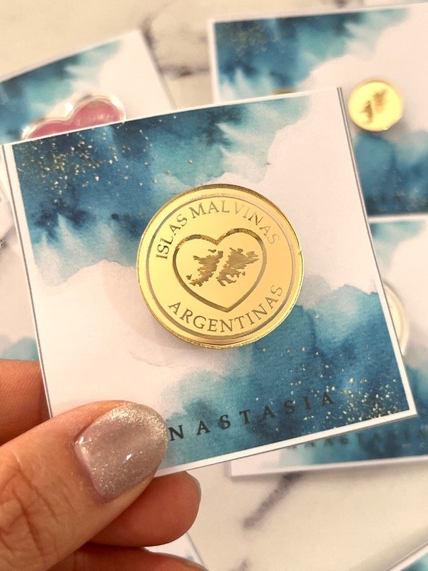 Producto - Pin corazón 2 Malvinas Argentinas