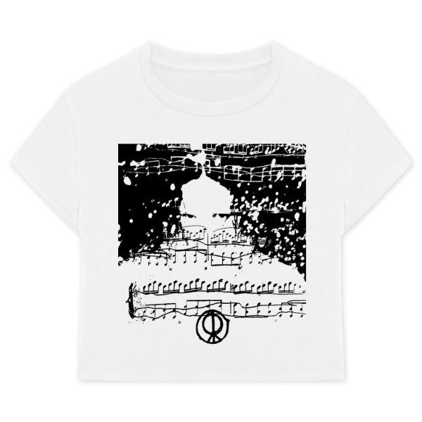 Producto - Baby Tee Notas - Rosalía