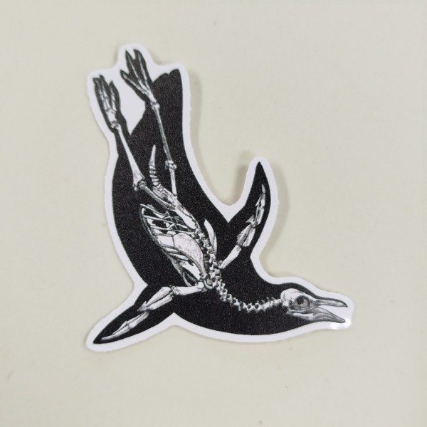 Producto - Sticker pinguino huesos