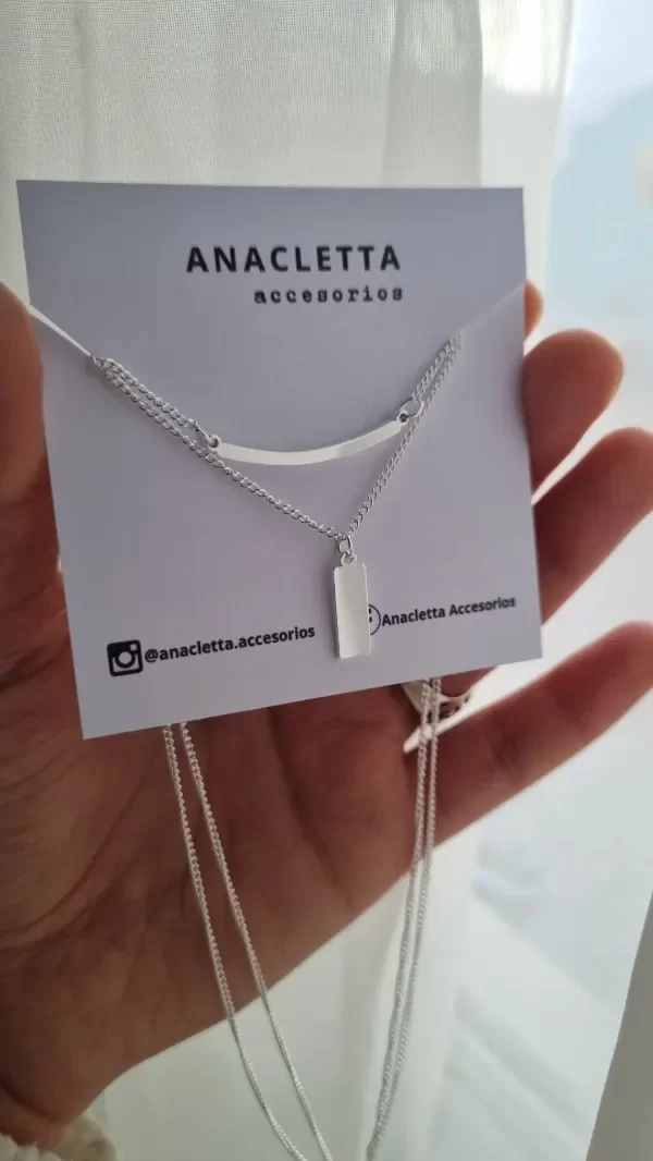 Producto - Gargantilla doble AB palitos