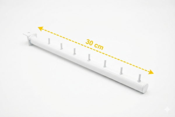 Producto - Perchero Inclinado 30 cm para panel ranurado