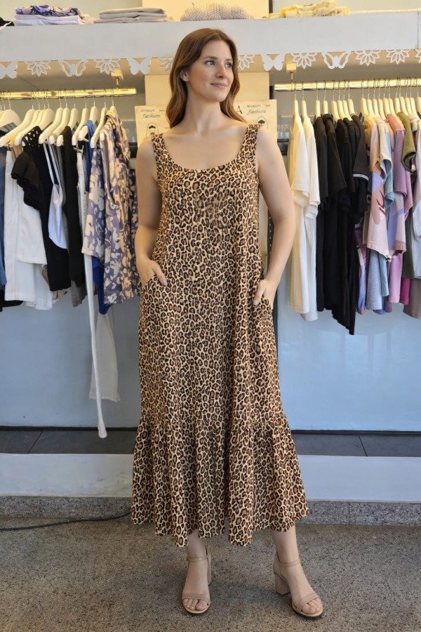 Producto - VESTIDO ANIMAL PRINT MARRÓN