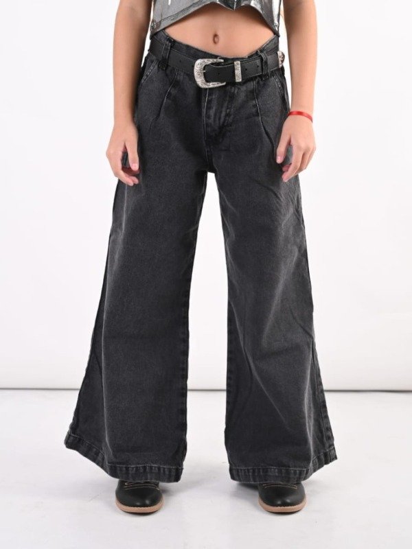 Producto - Wide Leg Pinzado Negro (PT17)